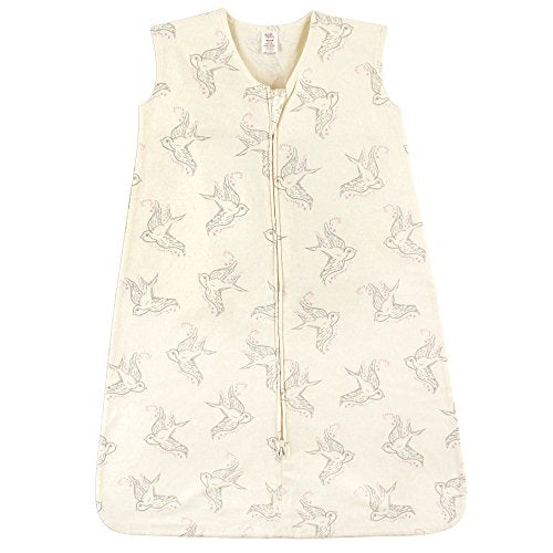 Touched by Nature Unisex Baby Organic Cotton Sleeveless Wearable Sleeping Bag, Sack, Blanket, Bird, 6-12 Months - color: Bird, size: 6-12 Months
