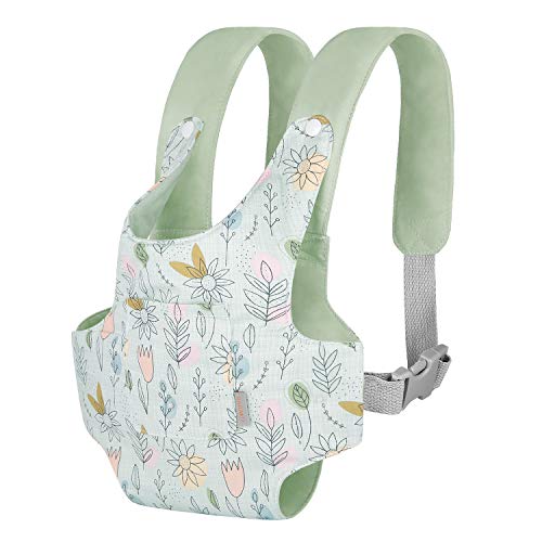 GAGAKU Baby Doll Carrier for Little Girls & Toddlers - Reborn Baby Doll Accessories - Green (Sunflower) - color: 1_green_sunflower