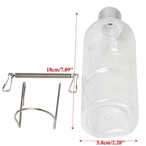 350ml Hamster Water Bottle No Drip Pet Wire Cage Water Feeder Animal Crate Waterer for Hedgehog Sugar Glider Rat Mice Pet Toy Storage