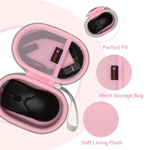 XANAD Mouse Case for Logitech/Razer/Apple/HP Mouses,for Logitech G502 / G305 / G502 Hero / G502 X Plus / G502 X/G PRO/G PRO X or Razer Deathadder V2 X / V2 Pro / V3 & Viper V2 Pro / V3 Mouse(Pink) - color: Pink