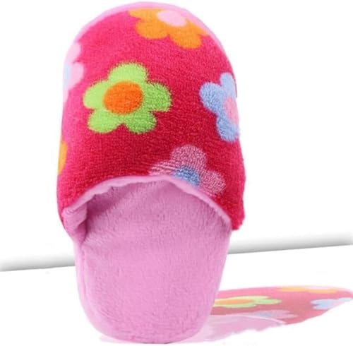 Durable Chew-Resistant Dog Toys with Interactive Squeaker - Double-Layer Oxford Fabric Plush Pet Chew Toys for Aggressive Chewers, Machine Washable (Slipper Design, Multicolor)