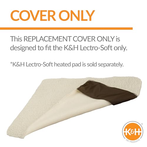 K&H Heated Pad Cover, Lectro-Soft Medium Outdoor Dog Bed Replacement Cover | Fits K&H Lectro-Soft Medium Beds (Heated Bed Sold Separately), Machine Washable Fleece Cover, 24x19in - size: Medium 24 X 19 Inches