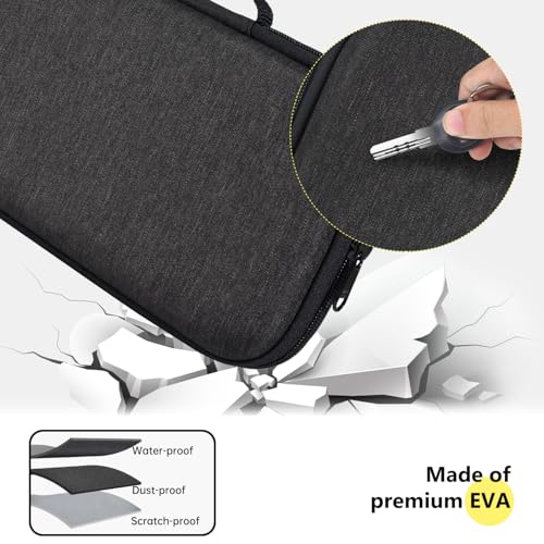Hard Keyboard Carrying Case for Logitech Pebble Keys 2 K380s & Logitech K380 Bluetooth Keyboard Case + M350 Pebble Mouse Combo, Wireless Keyboard Shockproof Protective Travel Bag, Black - size: Logitech K380