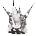 LEFTSTARER Rat Ferret Sugar Glider Cage Hammock Bedding Small Pet Cage Accessories Toy Triple-Layer Hammock Bedding for Hamster Guinea Pig Sugar Glider Rat Ferret Chinchilla Playing Sleeping(Grey) - color: Grey