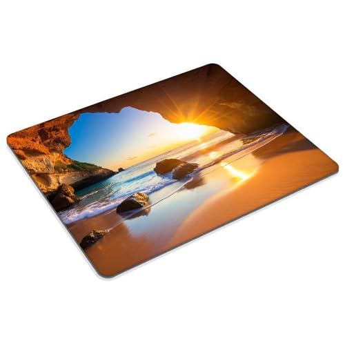 Sunset at The Beach Mouse pad Customized Mousepad Non-Slip Rubber Base Mouse Pads for Computers Laptop Office Desk Accessories Mouse pad - color: Sunset at the beach