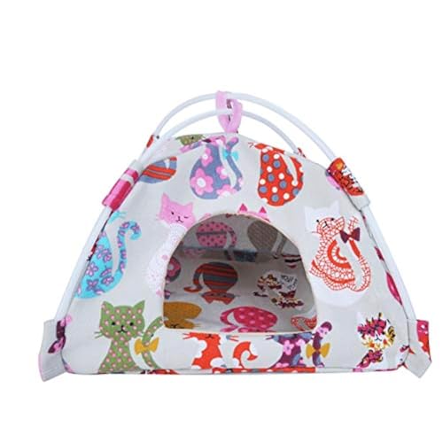 Bird Hammock Tent Nest Parrot Hanging Hut Conure House Parakeet Sleeping Bed Cute Toy Gift Small Animal Squirrel Ferret Habibat (Blue, Small) - color: Blue