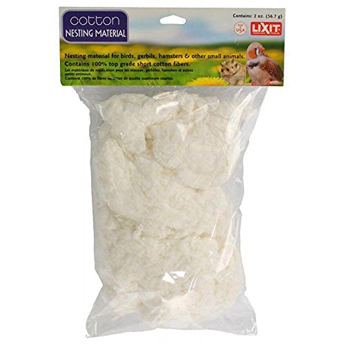 Lixit® Bird and Small Animal Cotton Nesting Material (2 Ounce) - size: 2oz