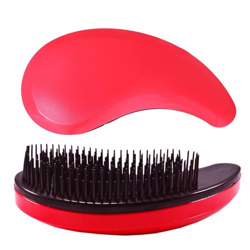 Puppy Brush, Soft Dog Brush for Grooming, Puppy Hair Remover Brush Comb, Grooming Tool for Poodles,Teddy, Yorkies, Maltese, Shih Tzu, Chihuahua, Rose red - color: Rose red