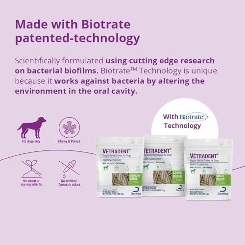 Vetradent® Veggie Dental Chews for Medium Dogs - size: 0.67 Ounce (Pack of 30)