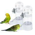 2 Pack Automatic Bird Cage Water Dispenser, 4.73 oz Parakeet Water Feeder | Water Dispenser for Birds, 4.73 oz Tank, Gravity Flow Helps Reduce Mess, Rotating Cage Clip, Budgies Cockatiels Lovebirds - color: White, size: 2PCS Water Dispenser