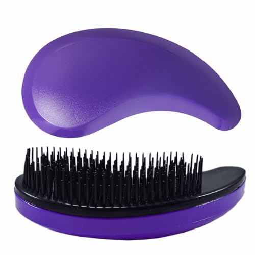 Puppy Brush, Soft Dog Brush for Grooming, Puppy Hair Remover Brush Comb, Grooming Tool for Poodles,Teddy, Yorkies, Maltese, Shih Tzu, Chihuahua, Deep Purple - color: Deep Purple