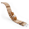 Niteangel Hamster Suspension Bridge Toy: 25.6" x 3.15" Flexible & Bendable | Enhances Coordination & Balance Long Climbing Wooden Ladder for Hamsters Mice Gerbils Sugar Glider Rat and Other Small Animal - size: 25.6L x 3.15W