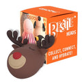 Bestie Replacement Head, Detachable Soft Silicone Character Topper, Straw | Fits the 16 oz Insulated Bottle, Easy to Swap & Clean, BPA Free - color: Reindeer Replacement Head