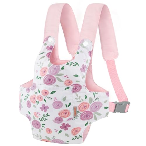 GAGAKU Toy Baby Dolls Carrier for Kids, Reborn Baby Doll Carrier Accessories for Toddlers & Girls - Rose - color: 7_roses