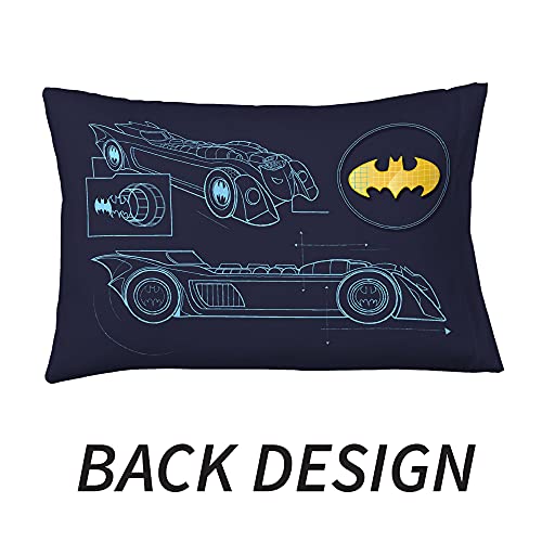 Franco Kids Bedding Super Soft Microfiber Reversible Pillowcase, 20 in x 30 in, Batman - color: Batman