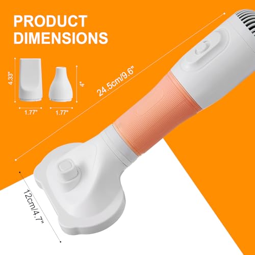 3-in-1 Pet Hair Dryer & Slicker Brush for Dogs & Cats – Portable, Professional, Adjustable Temp, Overheat Protection Dog Hair Dryer (pink) - color: pink