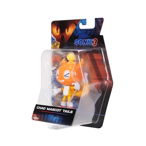 Sonic 3 Movie Action Figures 5-Inch Chao Mascot Tails Collector Toy Figure, Highly Articulated for Boys Girls - Officially Licensed Sonic The Hedgehog 3 Movie Product - color: Chao Mascot Tails