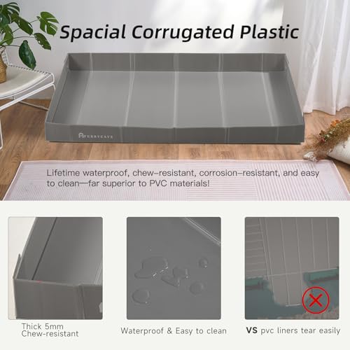 Corrugated Plastic Guinea Pig Cage Liner 55x28x3.9inch for 4x2 14inch Panels Grids Rabbit CNC Cage Liner