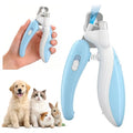 Cat & Small Dog Nail Clippers with LED Light, Illuminates the Nail Quick for Better Visibility, Pet Nail Trimmer with Safety Guard & Built-in Nail Catcher for Rabbits and Small Animals(Blue) - color: Blue
