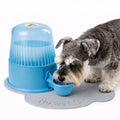 Pet Water Dispenser for Dogs and Cats, 67.6 oz – Gravity-Fed Water Bowl for Clean Drinking, Prevents Wet Fur, BPA-Free Polypropylene, Vida Mansa (Clear Light Blue) - color: Clear Light Blue