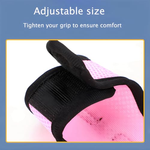 Rabbit Harness Leash Set Escape Proof Bunny Leash Vest Harness,Hot Pink M | breathable mesh vest harness for walking training,rabbits,guinea pigs,hamsters,rats,squirrels,ferrets,small animals - color: Rose Red, size: M Chest 6.2-8.5",For Ferret,Mini Rabbi