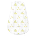 SwaddleDesigns Muslin zzZipMe Sleeping Sack, for Baby Boy and Girl, Wearable Blanket with 2-Way Zipper - color: Yellow Giraffes, size: Medium (6-12 Month)