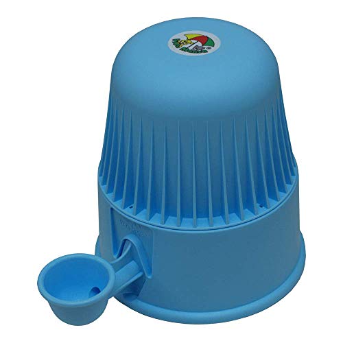 Pet Water Dispenser for Dogs and Cats, 67.6 oz – Gravity-Fed Water Bowl for Clean Drinking, Prevents Wet Fur, BPA-Free Polypropylene, Vida Mansa (Opaque Light Blue) - color: Opaque Light Blue