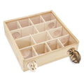 Hypeety Wooden Maze Tunnel Toy with Plastic Cover, Small Pet Animals Activity Sport Labyrinth Dwarf Hamster Play Toys Maze Tunnel Mice Wooden Funny Toy - color: Maze Tunnel