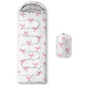 QOOMO Camping Sleeping Bags,3 Season Warm & Cool Weather,Lightweight,Waterproof Sleeping Bags for Adults & Kids,Traveling,and Outdoors,Camping Gear Equipment - color: Kawaii Bow 6