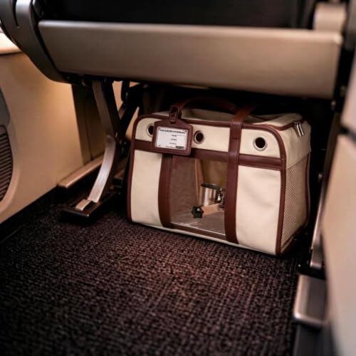 Sanmoncare Airline Approved Bird Carrier for Parrots, Travel Bird Cage | Carrier for Cockatiels Conures Small Birds, Portable Pet Carrier Bag with Removable Tray, Breathable Mesh Windows, White - color: Sleek White