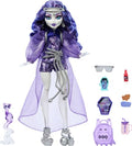 Monster High Spectra Vondergeist Doll | Ghost in Purple Clothes, Includes Pet Ferret Rhuen, 7 Accessories like Backpack, Tablet, Snacks and More (Amazon Exclusive) - style: Spectra Vondergeist