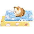 2 Pcs Guinea Pig Bed, Washable Rabbit Bunny Bed Mat Soft Small Animal Winter Bed Pads Sleeping Pads for Rat Chinchilla Hedgehog Hamster Squirrel Ferret (13 x10 inch) - size: 13 x10 inch