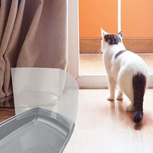 3 Pcs Cat Litter Box Pee Shields, Splash Guard for Open Top Litter Pan | Privacy Screen Easy Clean High Side Open Top Kitty Pan Shield - Keep Litter in The Pan - size: Small (3pcs)