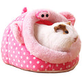 LEFTSTARER Guinea Pig Rat Bed and Hideout for Ferret Hedgehog Sleep and Hide, Hamster Small Pet Animals Supplies Toy Cage Accessories Nest - color: 4.Pig-L