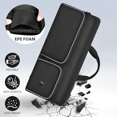 Keyboard Carrying Case for Logitech MK270 MK345 MK335 MK955 | For Office Users, Commuters, and Travelers; Organizer with Mouse and USB Receiver Pocket, Case Only - Black - color: black