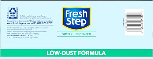 Fresh Step Cat Litter, Unscented, Odor Control | Clumping Formula | Activated Charcoal | 14 lb | Pack of 2 - size: 14lb (Pack of 2)