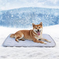 Dog Cooling Mat Non-Toxic Self Cooling Pad for Dogs Cats in Hot Summer Cool Pad Washable & Easy Clean - color: Grey, size: Large 39x27in