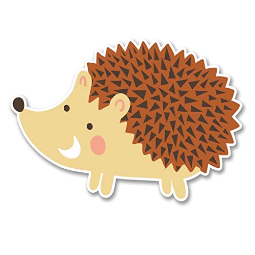 Happy Hedgehog Sticker for Scrapbooking Waterproof Vinyl Stickers for Water Bottle, Laptop & Phone Case 50 Pack
