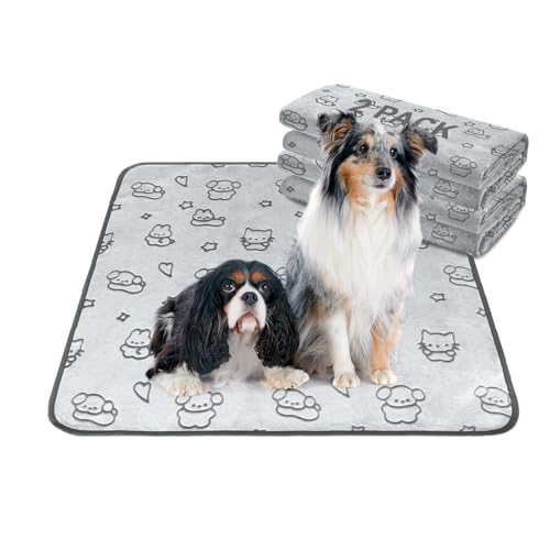 Reusable Puppy Pads, Washable Pee Pads, Leakproof 36"x 36" 2 Pack | High Absorbency Dog Training Pads, Wee Wee Pads With Waterproof Non-Slip Base For Indoor Potty, Crates, Playpen & Senior Dogs - size: 36x36(pack of 2)-pet