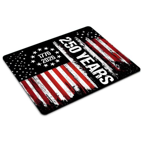 The 250th Anniversary of the United States Customized Mousepad Non-Slip Rubber Base Mouse Pads for Computers Laptop - color: The 250th anniversary of the United States