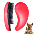 Small Dog Brush, Skin-friendly Soft Bristles (Rose Red) | Puppy Hair Brush, Massage and Bath Supplies, Pet Grooming Tool for Teddy, Yorkies, Maltese, Shih Tzu, Chihuahua - color: Rose Red