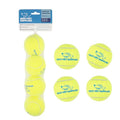 Best Pet Supplies Interactive Squeaky Dog Chew Toy, Ideal Dog Toys for Chewers, Small, Medium & Large Dogs, and Fetch Lovers - Tennis (Yellow), Medium (Pack of 4) - color: Tennis (Yellow), size: Medium