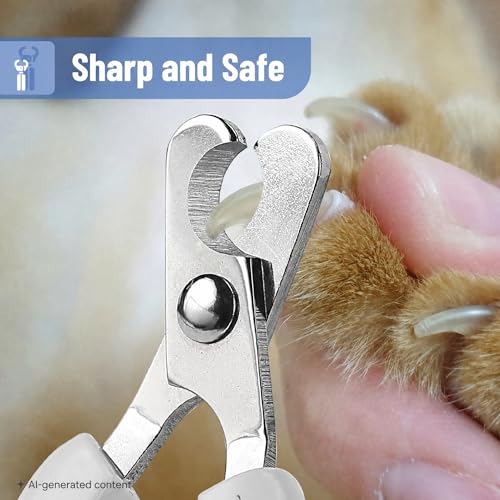 Mr. Pen- Cat Nail Clipper, Stainless Steel | Professional Sharp Cat Claw Trimmer for Small and Medium Cats, Pet Nail Clipper with Sturdy Non Slip Handle - color: Sky Blue & Dark Gray