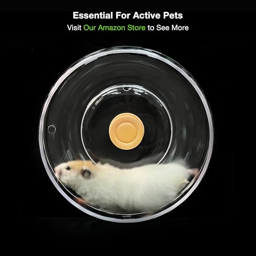 GuineaLoft™ Silent Hamster Wheel - 9.1 inch (23cm) for Hamsters, Mice, Gerbils & Small Animals - size: 9.1 inch