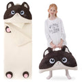 70" 4.2lbs Kids Sleeping Bag with Pillow Brown Cat Toddler Nap Mat | Sleep Sack 2-in-1 Sleeping Mat&Blanket Washable Rolls Up W/Handle For Daycare Kindergarten Thick Soft & Portable In Gift Box - color: Cat-Brown