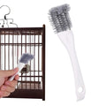 Bird Cage Cleaning Brush with Long Handle, Bird Cage Cleaner Durable Droppings Remover Tool Accessories for Pet Parrot Perches
