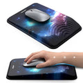 TECKNET Ergonomic Mouse Pad with Wrist Rest, Comfortable Relieves Pain | Built-in Memory Foam and Ergonomic Slope Design Relieves Carpal Tunnel Syndrome Pain, Mousepad for Office Gaming - color: Universe