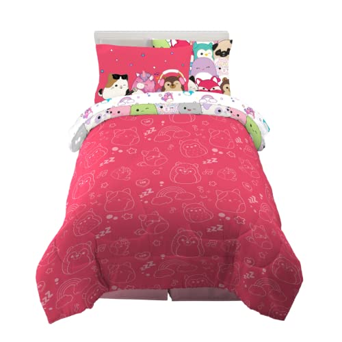 Franco Squishmallows Bedding Super Soft Comforter and Sheet Set with Sham, 5 Piece Twin Size - color: Squishmallows, size: 5 Piece Twin Size