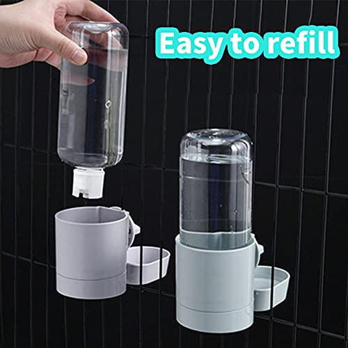 17oz Rabbit Water Bottle, Pet Cage Suspended Dispenser, Hanging Automatic Small Pet Water Bowl for Bunny Cat Ferret - color: Purple