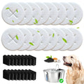 16+16 Pack Replacement Filters Compatible with Pawccoli 7L/1.8Gal Dog Water Fountain Stainless Steel, Includes 16 Filters & 16 Sponges